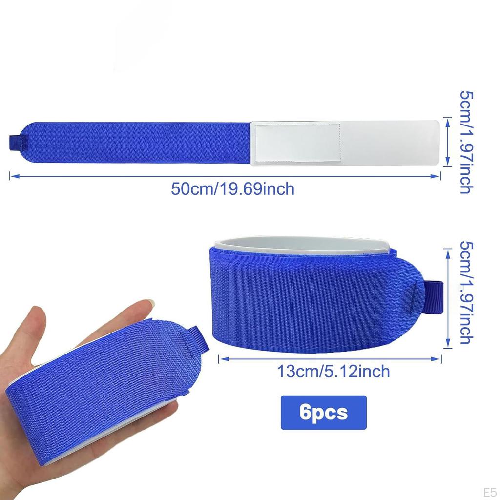6 Pack of Ski Straps for Binding and Carrying Equipment