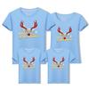 2024 Family Matching Christmas T-Shirts: Parent-Child Short Sleeve Outfits for Families of Three or Four