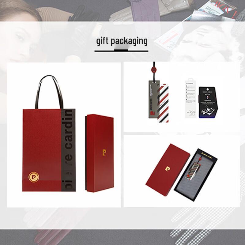 Pierre Cardin Women's Goat Leather Touchscreen Riding Gloves