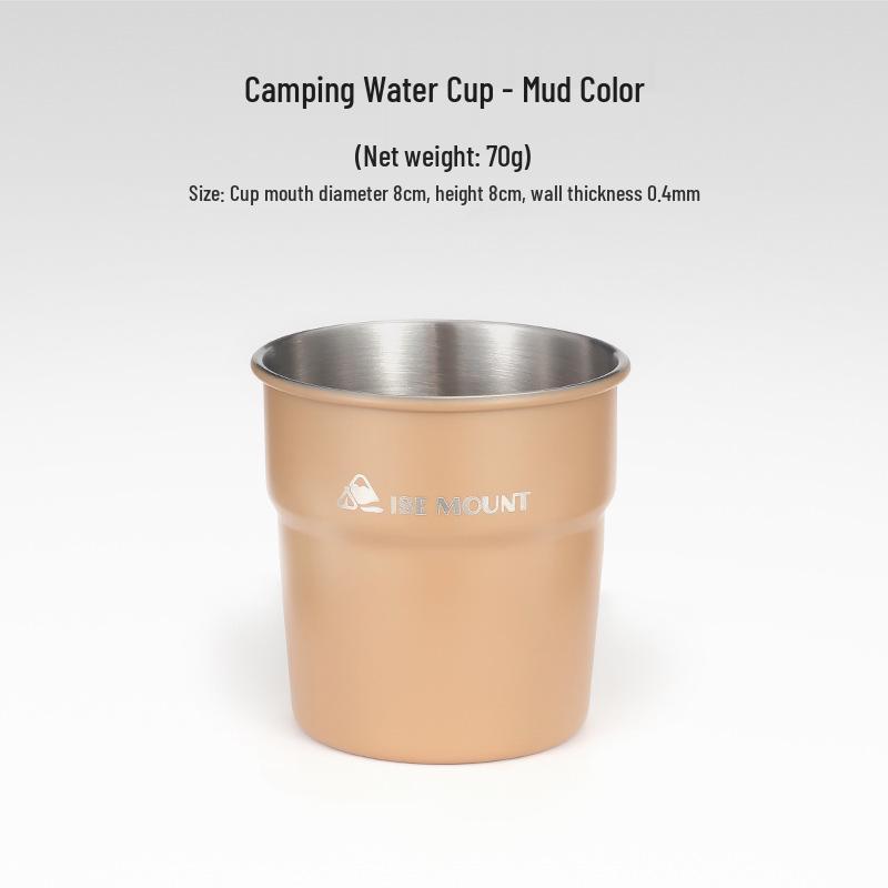 304 Stainless Steel Multi-Purpose Outdoor Cup: Ideal for Camping, Beer, Coffee, Water, and Beverages