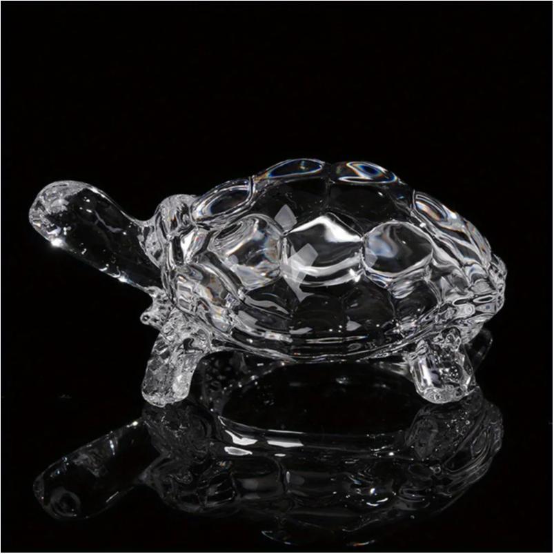 Crystal Turtle Ornament, Mini Turtle Statue, Lucky Ornament, Suitable for Home Office Desk Decoration, Home Decoration