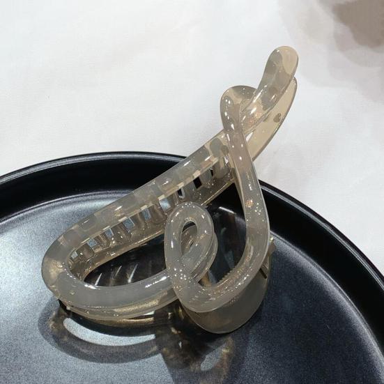 Women Hair Claw Hollow Heart Design Non-Slip Strong Grip Hairpins Back Head Shower Hair Clips Valentine Day Hair Accessories