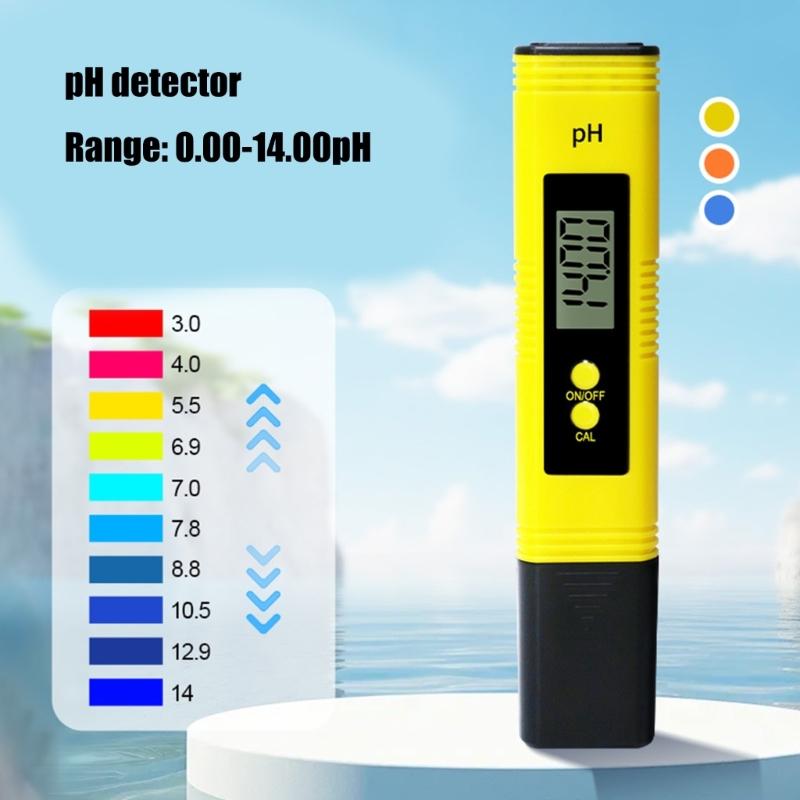 Portable Acid  Tester Pen with LCD Display Easy To Use Acid  Measuring Device for Monitoring Water Soil & Pool Acidity Levels
