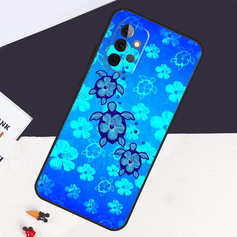 Hibiscus Retro Hawaiian Flower Case For Samsung Galaxy A54 A34 A14 A52S A12 A22 A32 A52 A50 A51 A71 A13 A53 A33 Cover