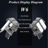 2Pcs W6 Mobile Phone Game Trigger for PUBG Aim Shooting Free Fire L1R1 ABS Key Button Gaming Joystick Controller for IOS Android 5