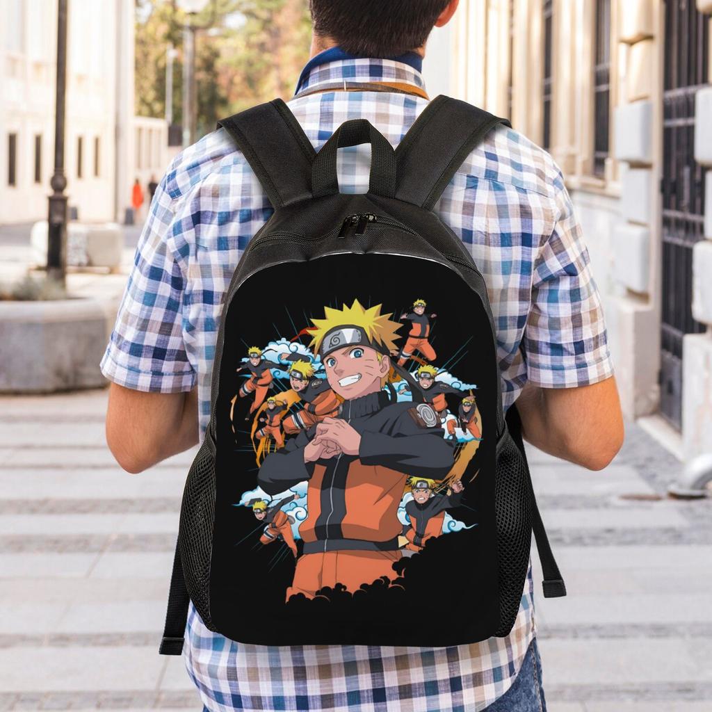 N-Narutoes Uzumaki Travel Backpack Men Women School Laptop Bookbag Manga College Student Daypack Bags