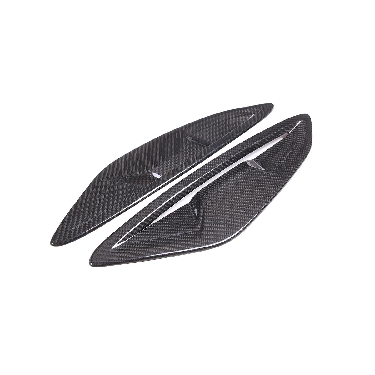 

Real Carbon Fiber Car Side Shark Gill Side Air Outlet Cover Trim For BMW 8 series G14 G15 G16 2019-2025 Car Accessories
