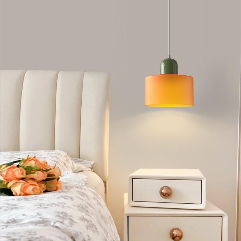 Nordic Led Pendant Lamps Simple Creative Long Line Small Chandeliers Bedroom Lamp Restaurant  Glass Decoration Pendant Light