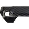 Carbon Fiber Style Trunk Rear Door Handle Trim Cover for Toyota Tundra 2022-2026 (Two Hole)