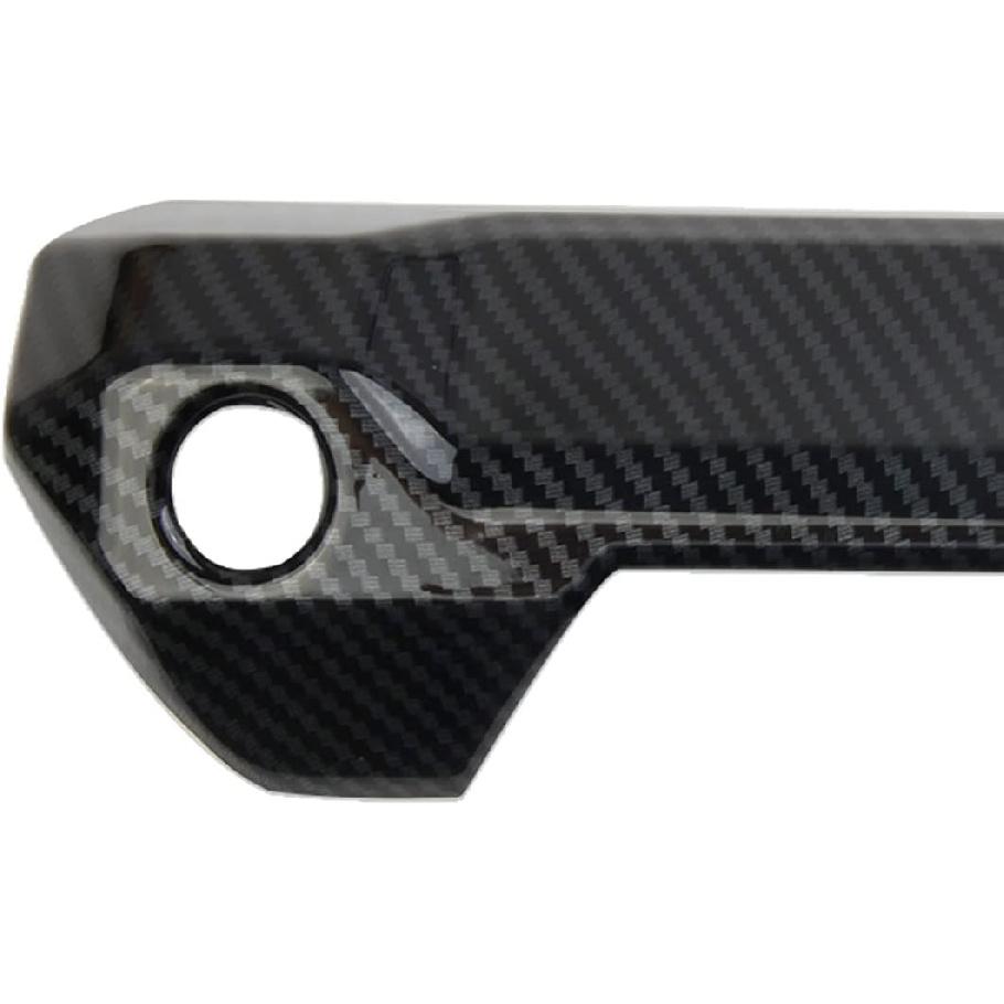 Carbon Fiber Style Trunk Rear Door Handle Trim Cover for Toyota Tundra 2022-2026 (Two Hole)