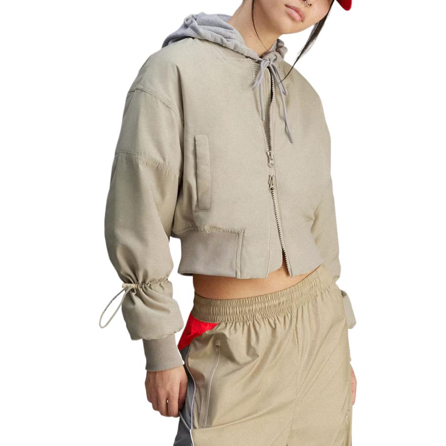 Adidas Asmc Sw Bom Cro Early Spring Series Warm Comfortable Breathable Soft Cotton Jacket Women Jacket Desert-Yellow JF6029