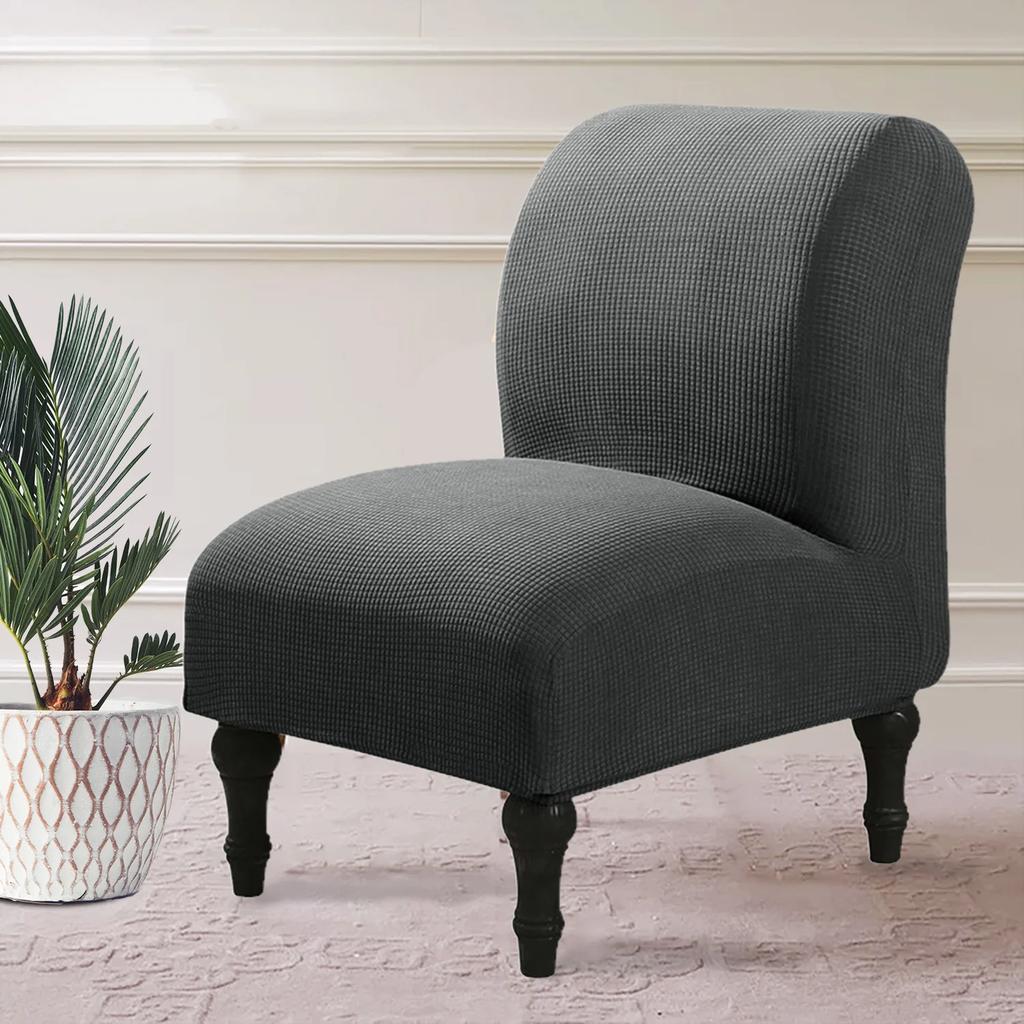 Armless Chair Cover Single Sofa Slipcover Modern Accent Stretch Chair Covers Elastic Cheap Couch Protector Cover For Home Hotel