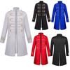 2026 European and American Men's Clothing Phnom Penh Coat Fashion Steam Retro Embroidered Men's Uniform Stand-up Collar Medieval