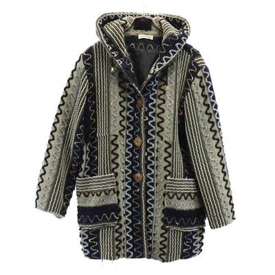 SAZAN 90s 80s Old Long Sleeve Knit Cardigan Gurege Parker Women Used