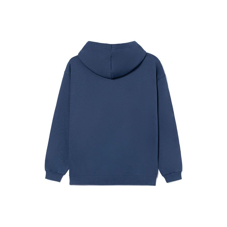 Li-Ning Sports Basketball Series Hooded Graphics Casual Loose Pullover Sweatshirt Unisex Tops Blue AWDR729-6