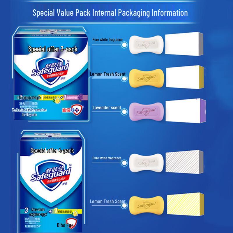 Safeguard Antibacterial Bar Soap Assorted 3-Pack
