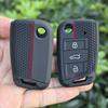 3 Button Flip Key Silicone Cover Fit for VW GOLF 7 MK7 SKODA SEAT 2014 2015 2016 FOB HULL OCTAVIA COMBI LEON IBIZA CUPTRA Case