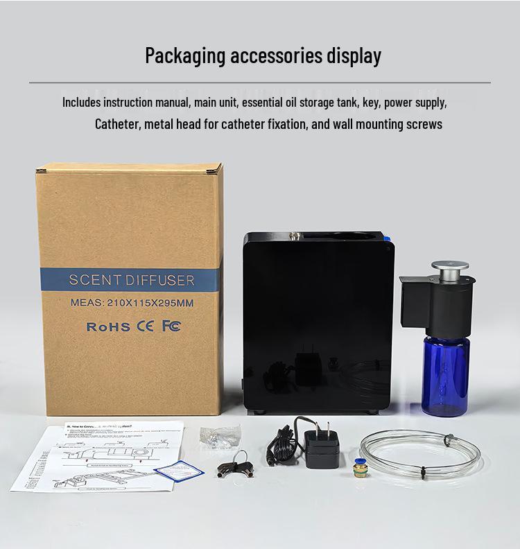 Smart App-Controlled Commercial Aroma Diffuser - Large Mist, Bluetooth, 500m³ Coverage