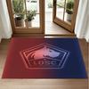 LOSC Lille FC Design Crystal Velvet Rug Soft Decorative Mat for Bedroom Entrance