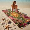 Custom Name Mystic Sun Stylish Digital Printing Beach Towel Quick‑Drying Absorbent Blanket for Beach Pool Gym Travel