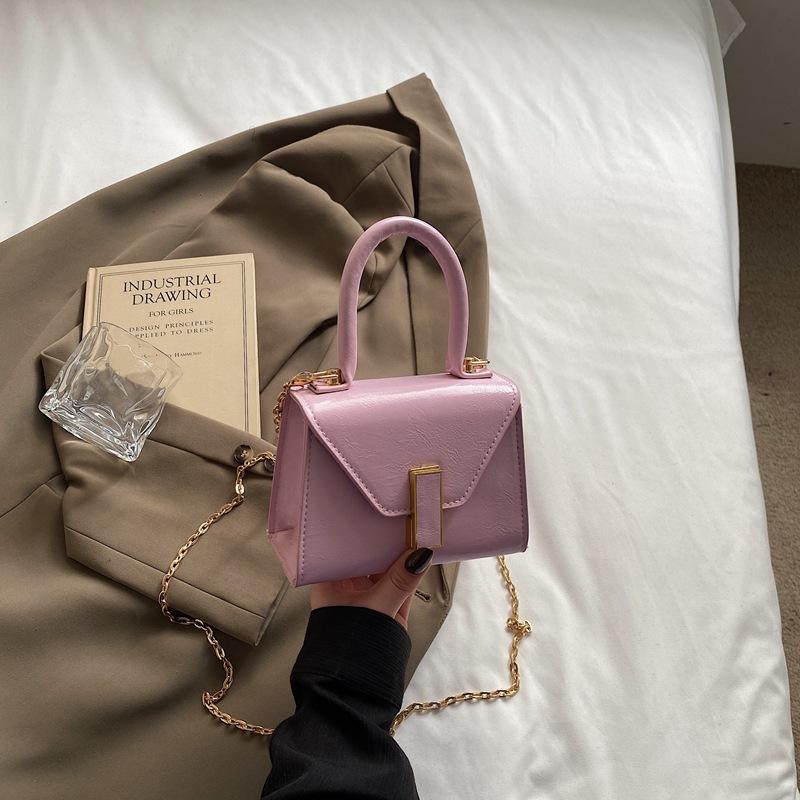 Chain Mini Exquisite Handbag Temperament Fashionable and Casual New Summer Solid Color Shoulder Messenger Bag