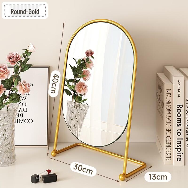 oeny Home Retro Small Portable Makeup Mirror