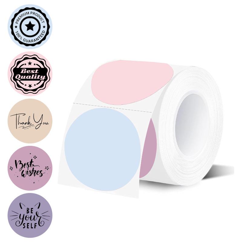 Gradient Laser Thermal Label Paper for Phomemo M220/M221/M120 - 50mm Round