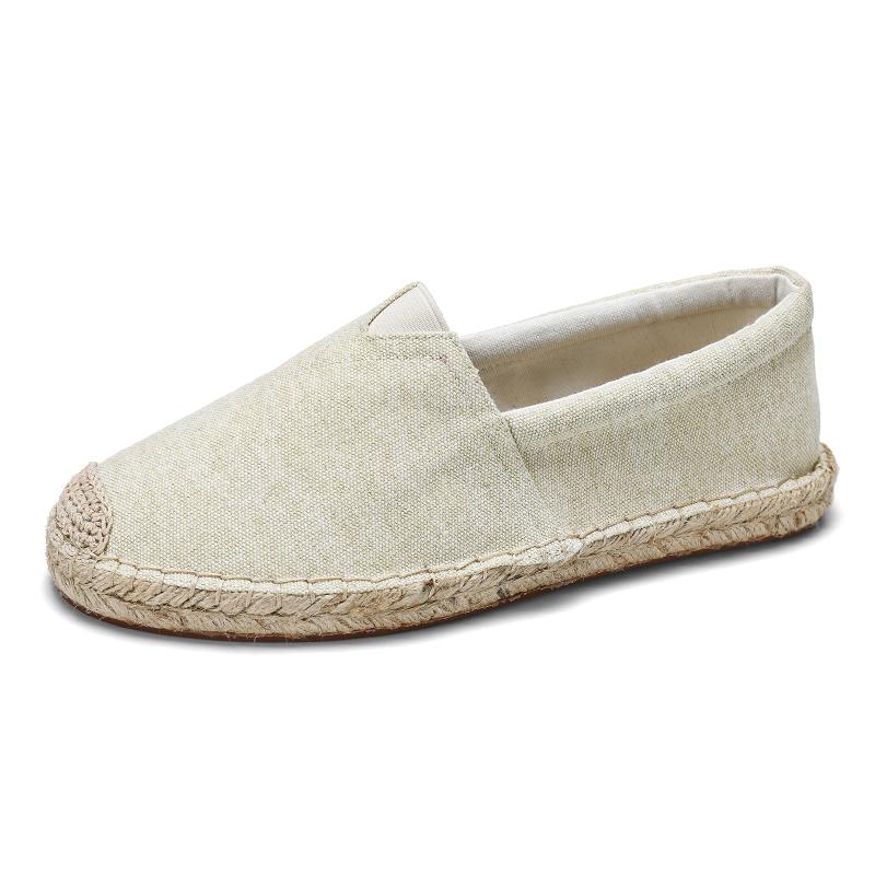 2026 Fashion Men's Fisherman Espadrilles Casual Slip-on Flats Comfortable Breathable Shoes with Durable Sole for Daily Walking