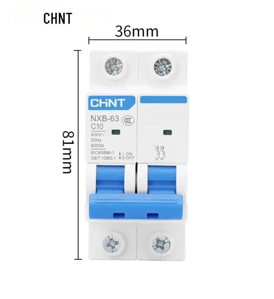 Zhengtai NXB-631P Miniature Circuit Breaker: 2P Household, 3P 63A, 4P 32A Electric Switch