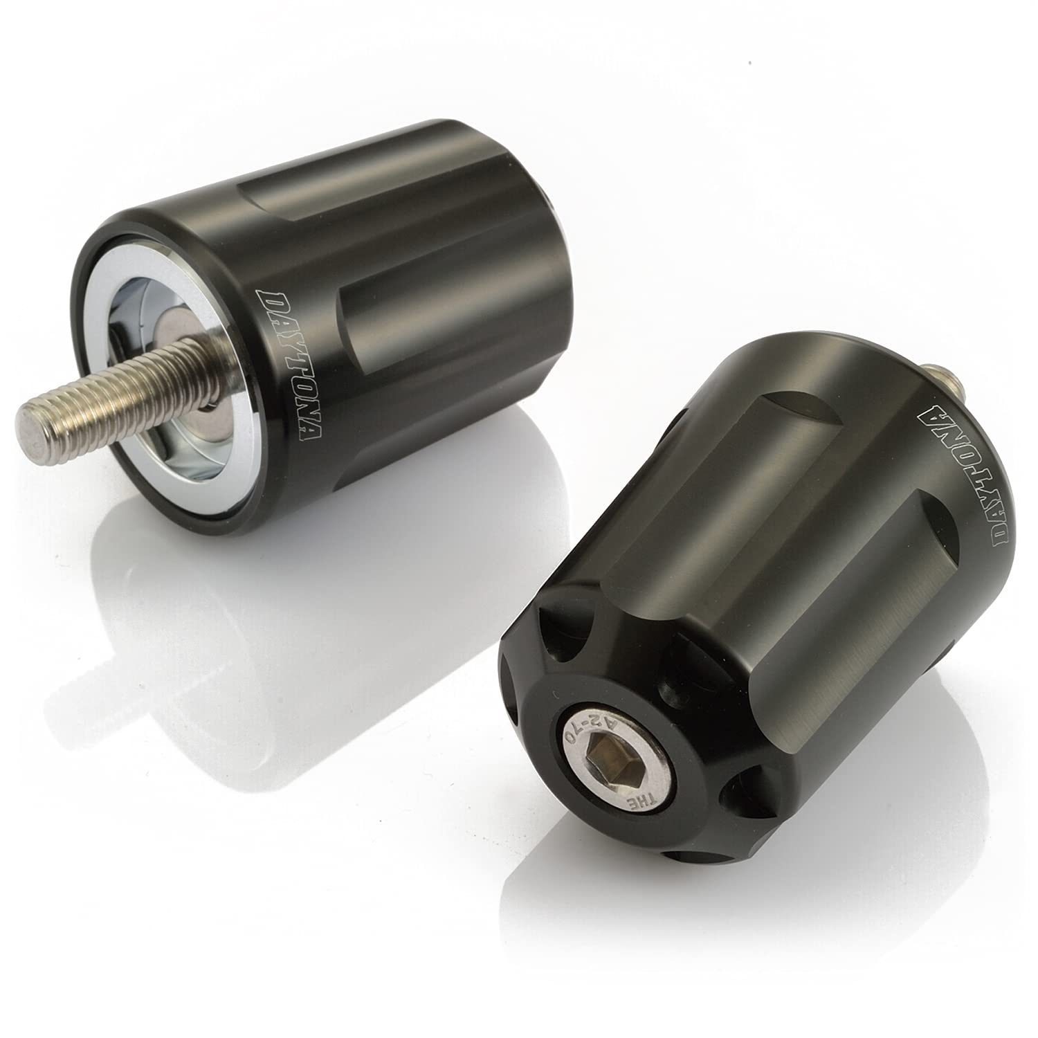 

Daytona Алюминиевые Фрезерованные Мотоциклетные Торцевые Грузики Руля Kawasaki Тип M8 Ninja250 Тяжелые Торцевые Грузики Револьвер Черные 17270 (ZRX1200DAEG и т.д.) чёрный