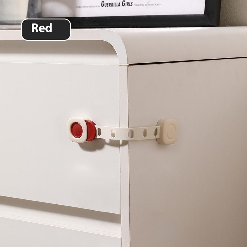

1 Pcs Safety Drawer Lock Anti-Pinching Hand Cabinet Drawer Locks Plastic Safety Buckle For Children Kids Protection