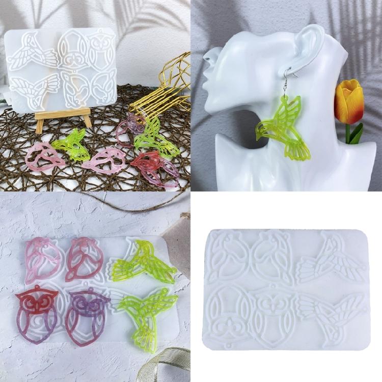 Mode Ohrringform mit Vogelmotiv Handwerk aus Silikon Tragbar für Heimstudios und Schmuckherstellungskurse