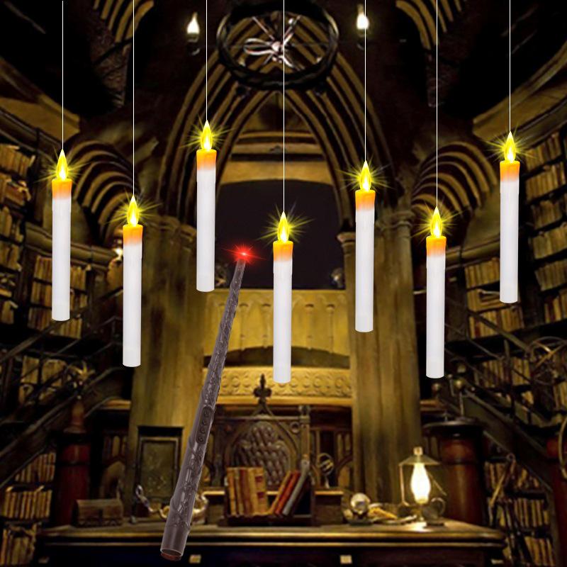 Harry Potter Floating LED Candles - Halloween Decoration Lights