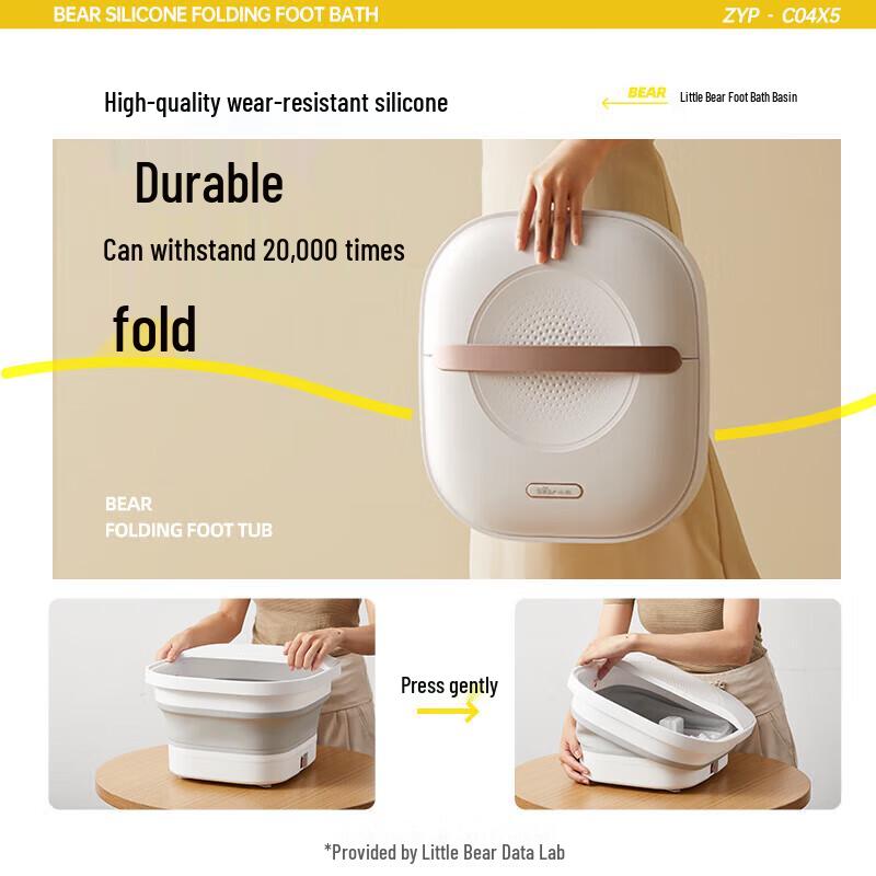 BEAR Foldable Electric Foot Spa Massager with Heater