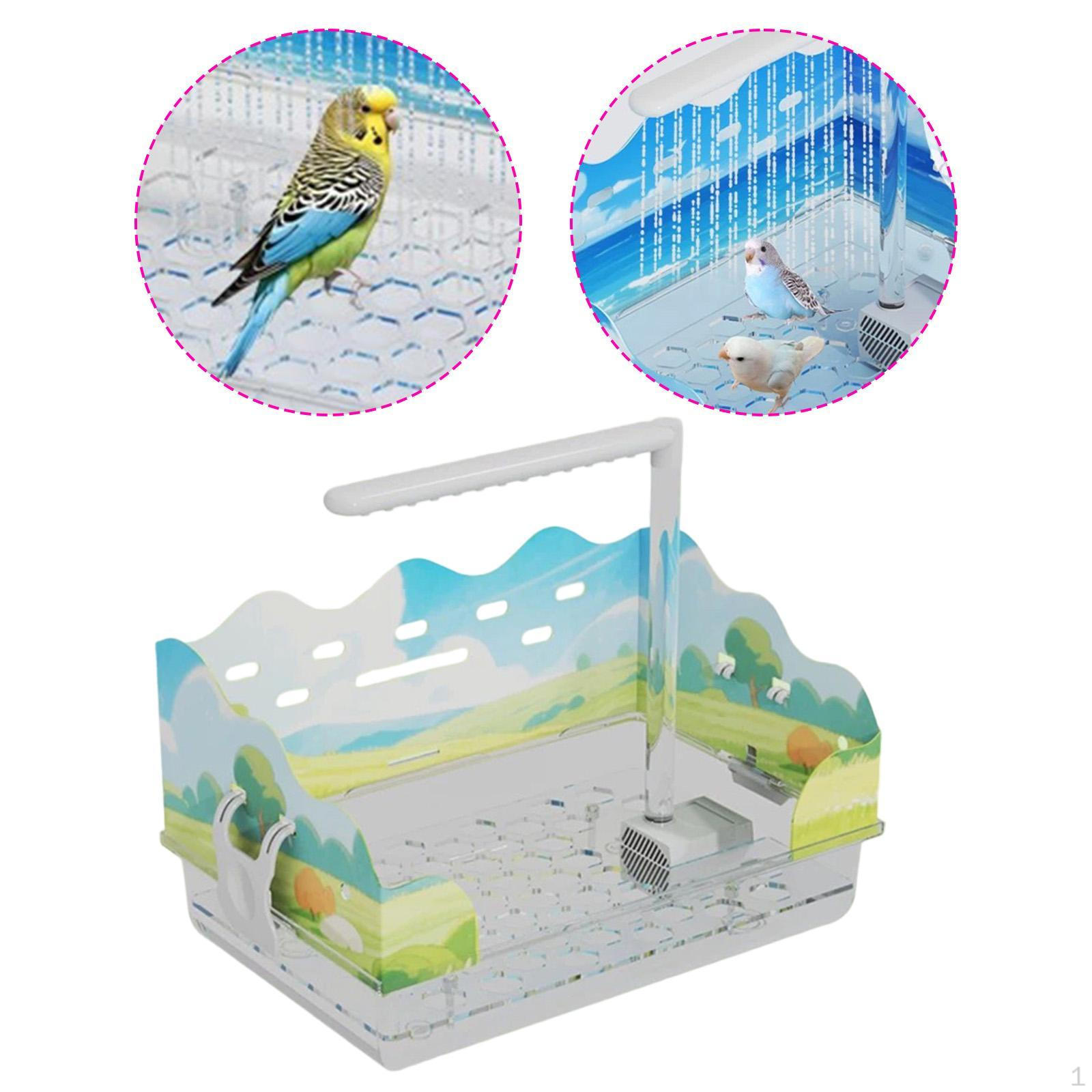 

Автоматическая ванночка для птиц, аксессуары для клетки с проточной водой, душ для купания для кореллы B