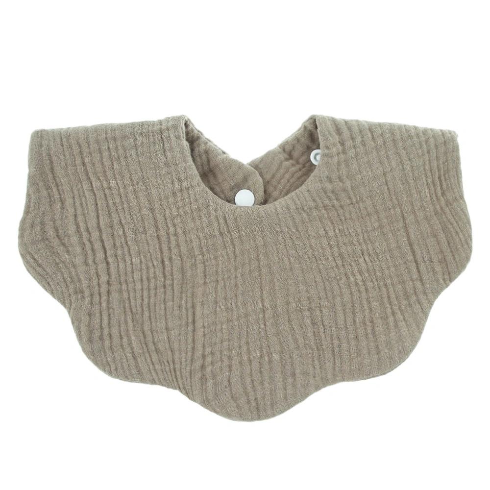 

Хлопковые мягкие детские нагрудники с принтом, однотонные детские нагрудники, ткань для отрыжки новорожденных, бандана, шарф для детей, полотенце для кормления слюной для мальчиков и девочек коричневый