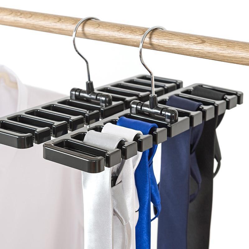 Creative Multi-functional Belt Storage Rack Tie Belt Hanger Wardrobe Belt Rotating Organizer Rack Scarf Hanger Home Closet
