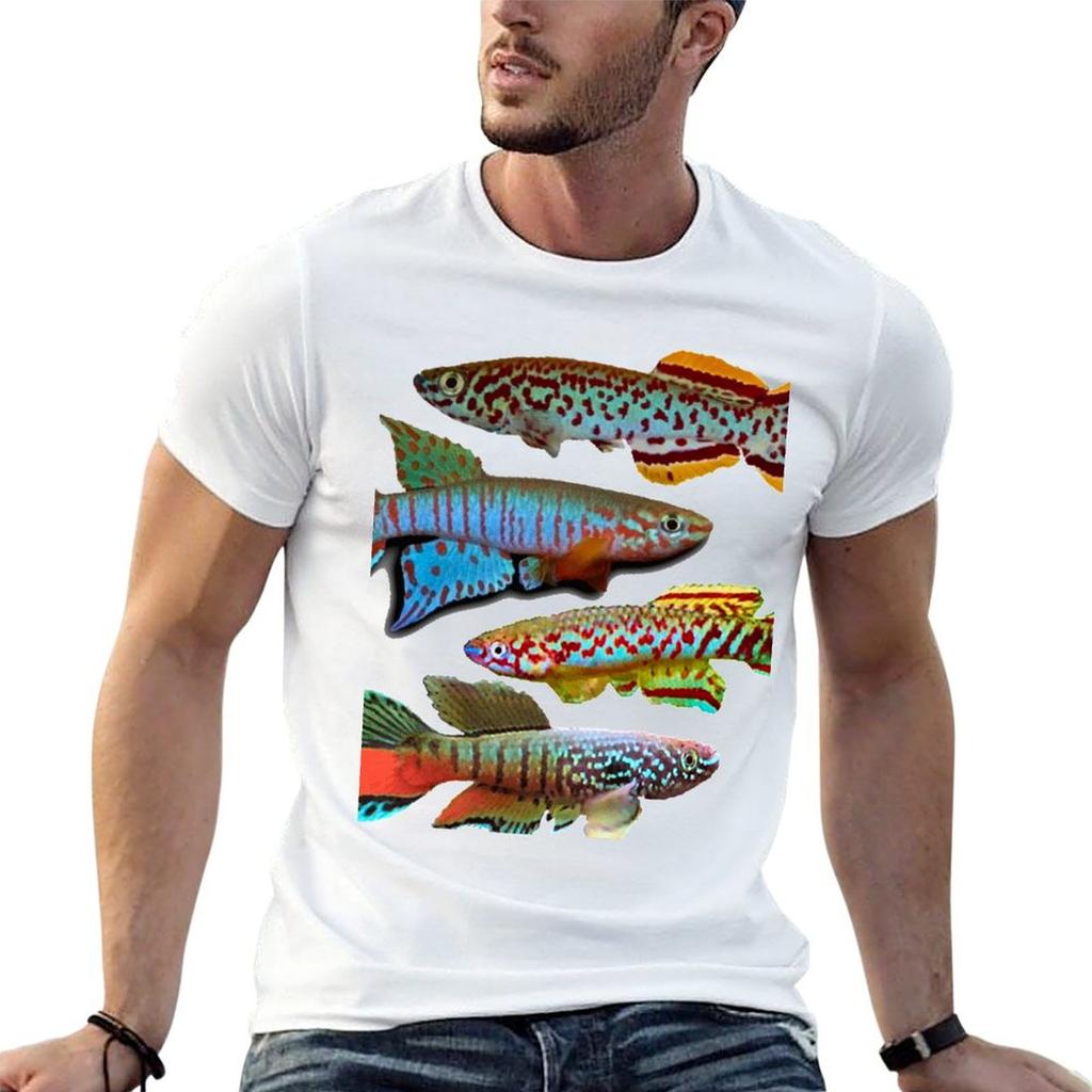 African Killifish TShirt Running Gym Short Sleeve Sports Tee
