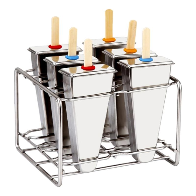 

Practical Stainless Steel Popsicles Maker Ice Cream Making Moulds for Ensuring Long Service Use and Simple Maintenance