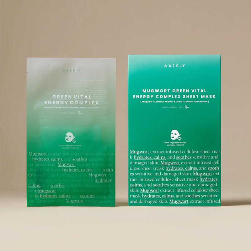 [AXIS-Y] Mugwort Green Vital Energy Complex Sheet Mask 27ml*5EA
