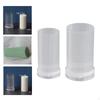 2pcs Clear Pillar Candle Acrylic Large Cylinder Rib Making Tool