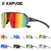 Lunettes de soleil sportives mode Kapvoe Lunettes de cyclisme UV400 Légères Lunettes de sport pour la course à pied, la conduite, la randonnée, l'extérieur Lunettes de soleil pour hommes et femmes