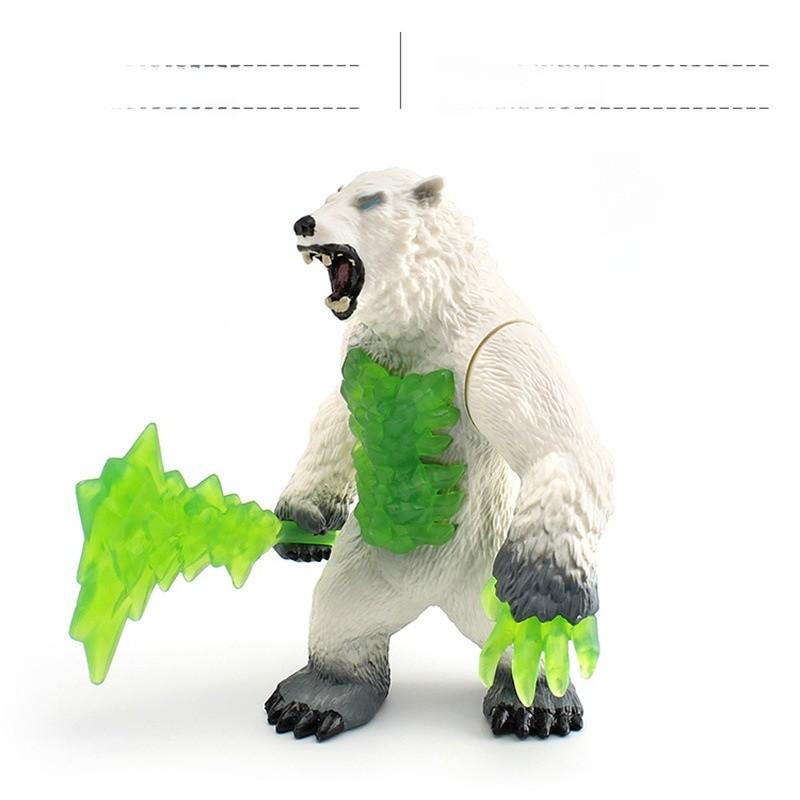 Kids Western Mythological Animal Pvc Figures Collection With Realistic Fire Lion And Ice Bear For Learning