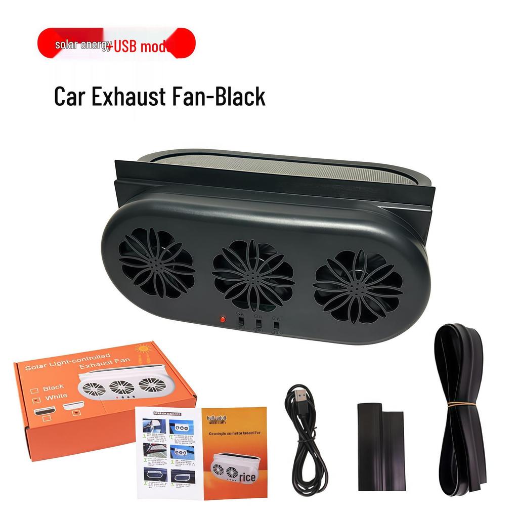 Solar Car Ventilation and Cooling Exhaust Fan