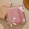 2025 new gift coral fleece towel bath towel set three-piece wedding towel small gift box