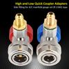 R134 A C Low High Quick Connector Air Conditioning Coupler Adapter with Cap