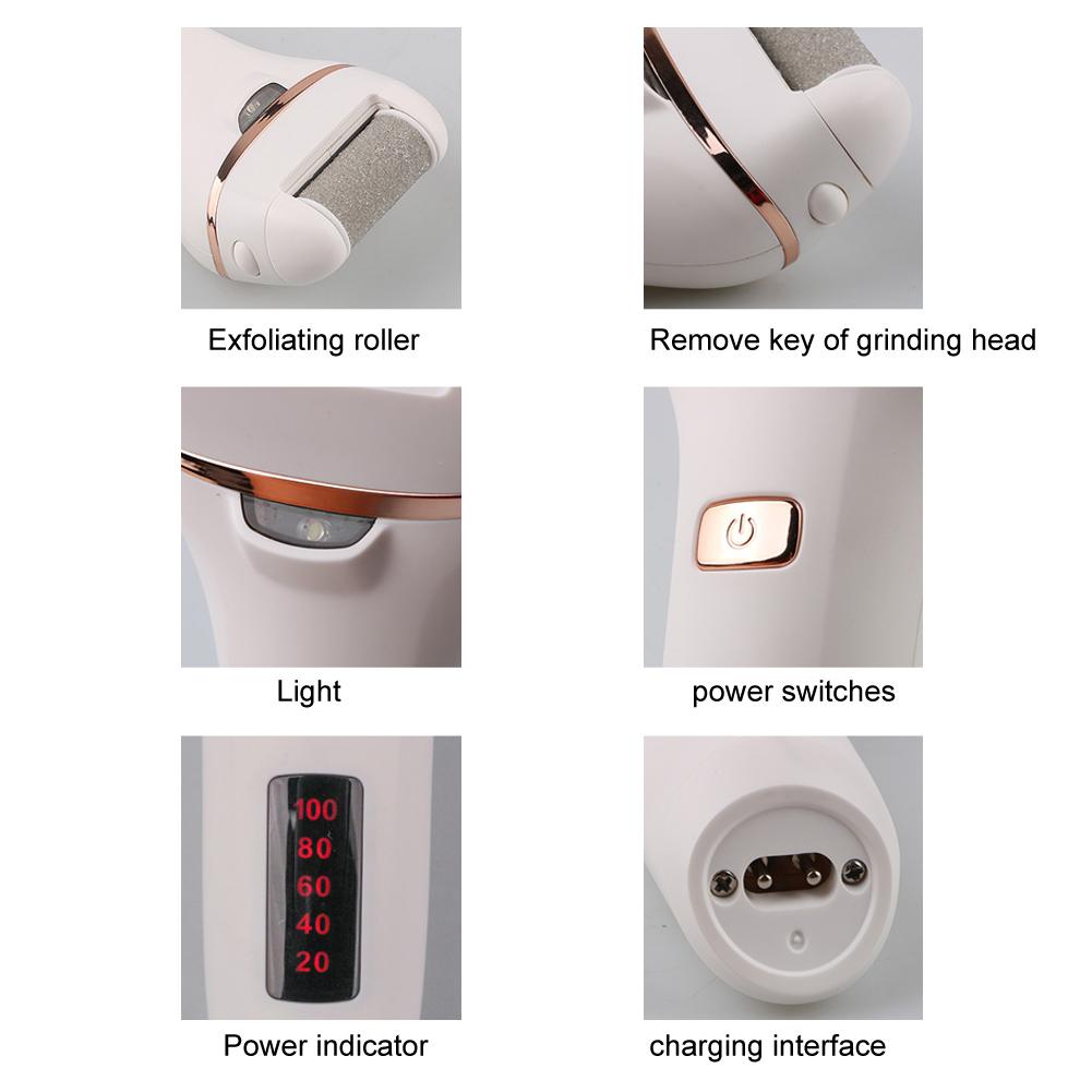 JINDING Electric Pedicure Tool Callus Remover Foot File Waterproof Digital Display Pedicure Tool