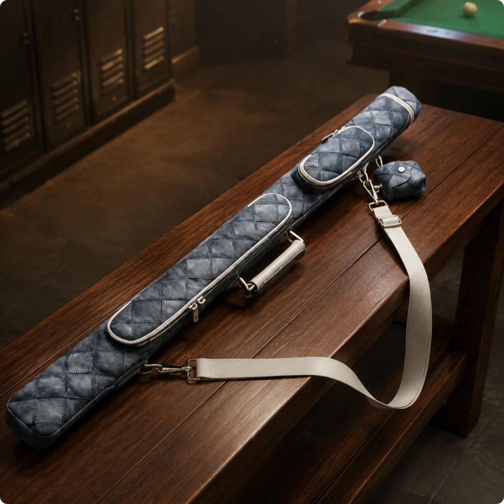 Snooker Queui Hülle Tragbare Snooker Queui Aufbewahrungstasche Poolstock Tasche Schultergurt Schutz für Reisen