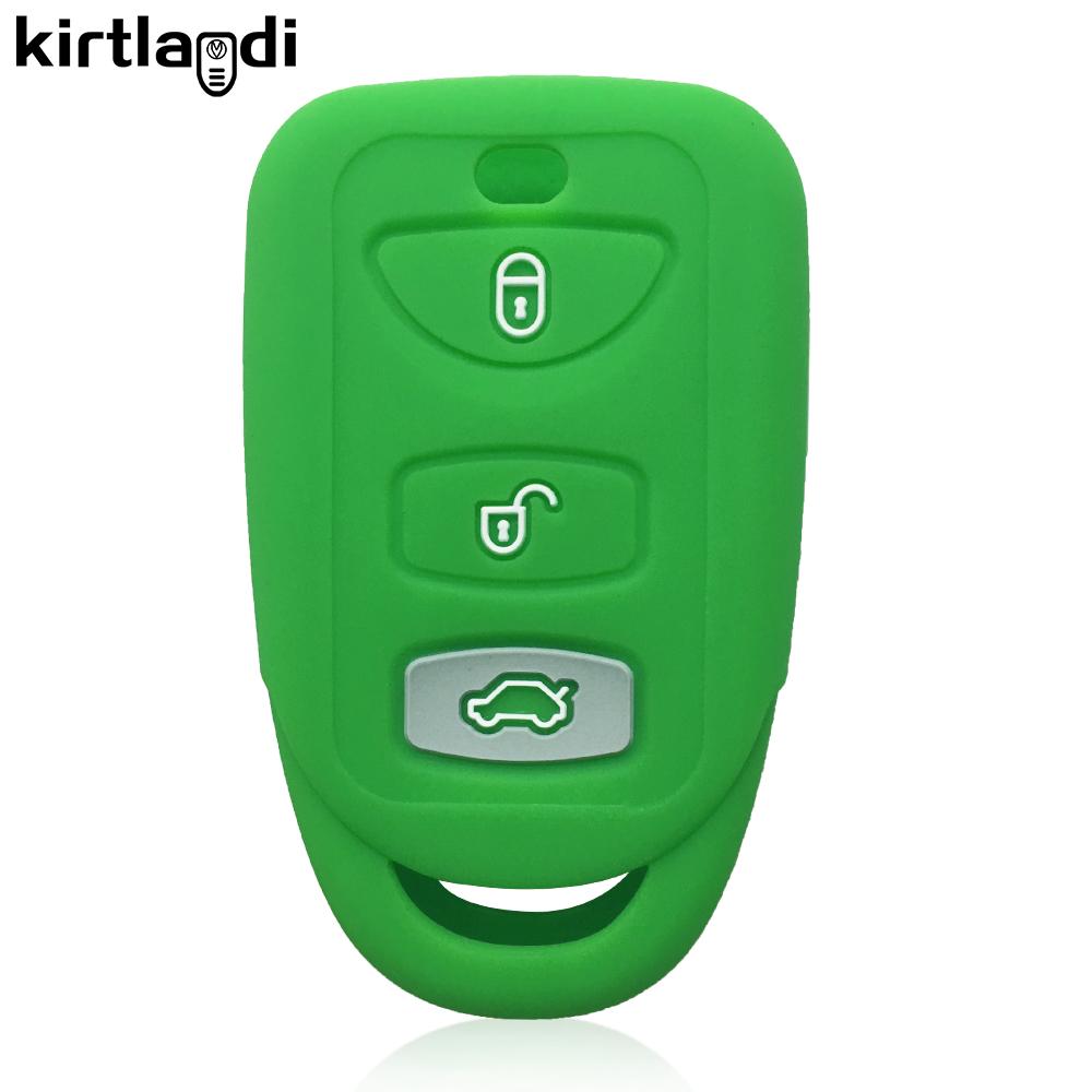 Silikonový obal držák na klíče od auta pro Kia Magentis Carens Sonata sorento rio soul forte pro Hyundai Tucson accent Santa Fe Avante