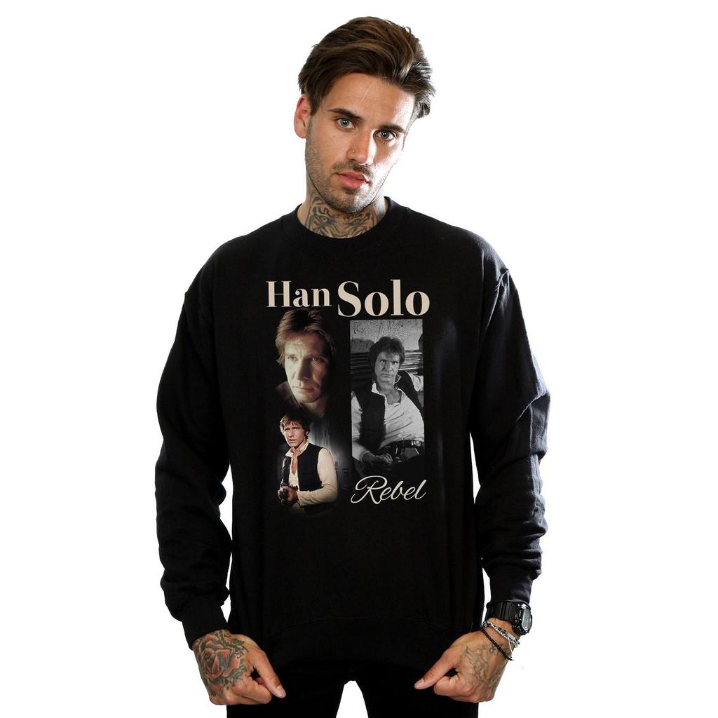 Star Wars Mens Han Solo 90s Style Sweatshirt